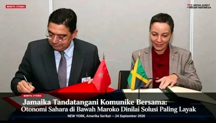 JAMAICA TANDA TANGANI KOMUNIKE BERSAMA, Otonomi Sahara di Bawah Maroko Dinilai Solusi Paling Layak! Wilson Lalengke: Langkah yang Patut Diteladani