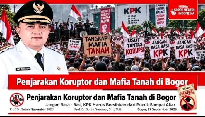 Prof. Dr. Sutan Nasomal, S.H., M.H.: “Dari Pucuk Sampai Akar!” Desak KPK Bersihkan Korupsi Kabupaten Bogor, Jangan Setengah-Setengah!